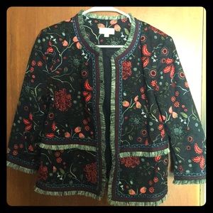 Whimsical Flower Pattern Jacket